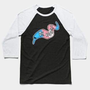 LGBTQ+ Transgender Pride Worm on a String Baseball T-Shirt